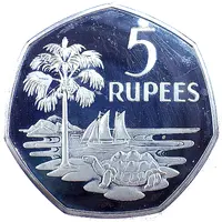 5 Rupees - Elizabeth II Silver Proof Issue