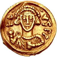 Tremissis - Gisulf II in the name of Justinian II