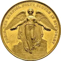 Prize medal of the Royal Polytechnic School in Stuttgart - Karl I