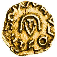 Tremissis - Theuderic II Avenches mint