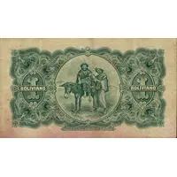 1 Boliviano El Banco de Bolivia y Londres