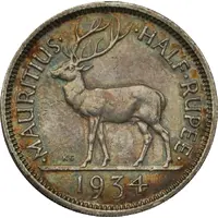 1/2 Rupee - George V