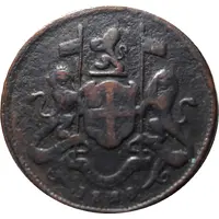 1/2 Cent Madras mint