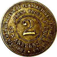 2 Peso - Guatemala Osuna Rochela harvester token