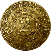2 Peso - Guatemala Osuna Rochela harvester token