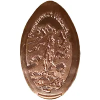 Elongated coin - Powerscourt Waterfall