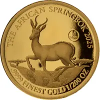 10 Francs Springbok, 1/200 oz