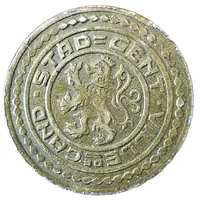 1 Franken - Albert I Ghent - German Occupation Coinage