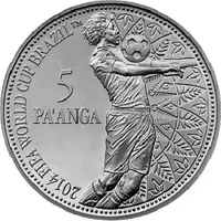 5 Pa'anga 2014 FIFA World Cup Brazil