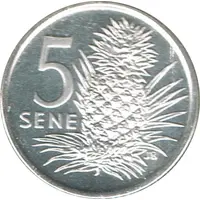 5 Sene - Tanumafili II Silver Proof issue