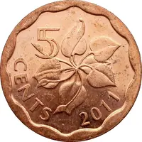5 Cents - Mswati III 2nd portrait