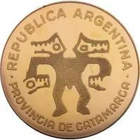 4 000 000 Australes Catamarca Token Coinage, Fray Mamerto Esquiu