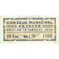 25 Céntimos Fayón