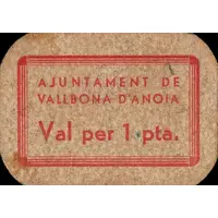 1 Peseta Vallbona d'Anoia