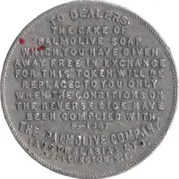 Token - 1 Cake of Palmolive Soap Wellington