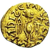 Tremissis - Chilperic I Vermand mint