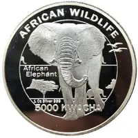 5000 Kwacha African Elephant
