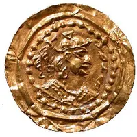 Denier Bracteate - Hephtalites hunnic tribes - Anonymous Gharwal mint