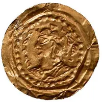 Denier Bracteate - Hephtalites hunnic tribes - Anonymous Gharwal mint