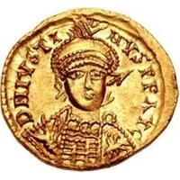 1 Solidus In the name of Justin I, Lyon