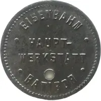 2 Pfennigs - Ratibor Eisenbahn Haupt Werkstatt