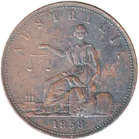 1 Penny - William Morgan Adelaide, South Australia