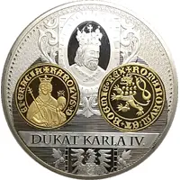 Medal - History of the Czech currency Dukát - Charles IV
