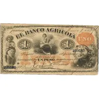 1 Peso Banco Agricola