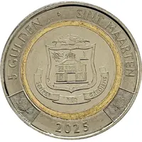 5 Caribbean Guilder - Willem-Alexander