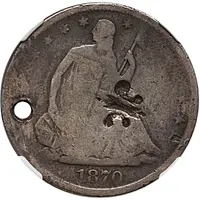 1/2 Dollar Counterstamped