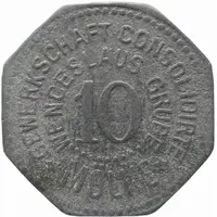 10 Pfennig - Mölke Gewerkschaft Consolidirte Wenceslaus Grube