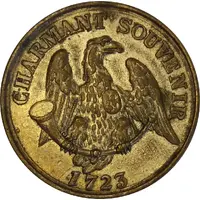 Hunter Token - Franz Anton von Sporck Charmant Souvenir, brass