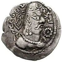 Drachm - Deva Shahi Khingila bilingual type, India territory mint