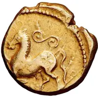 Statère de Vercingetorix cheval à gauche, S couché et amphore