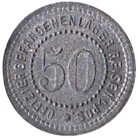 50 Pfennig - Reisen in Posen Offiziergefangenenlager