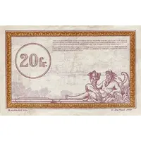 20 Francs Régie des Chemin de Fer en Territoires Occupés