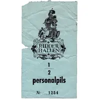 1/2 personalpils Ridderhallen