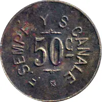 Wage Token - 50 Centavos F. Sempe and S. Canale
