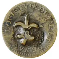 Stuiver 'Cayenne-Stuiver' Countermark SM + fleur-de-lis