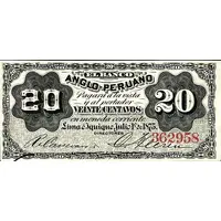20 Centavos Banco Anglo-Peruano
