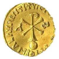 Tremissis In the name of Maurice Tiberius, Vienne mint