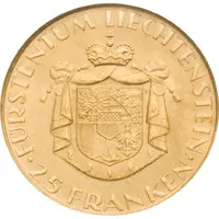 25 Franken - Franz Josef II National Bank