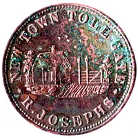1/2 Penny - R. Josephs New Town, Tasmania