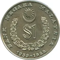 1 Ringgit - Agong IV National Bank