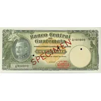 100 Quetzales Banco Central de Guatemala