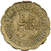 5 Centimes - Fourneaux économiques Chalons