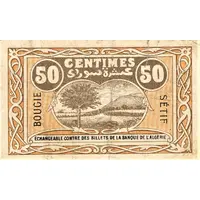 50 Centimes - Chambre de Commerce de Bougie et Sétif
