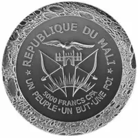 5000 Francs CFA Mercury