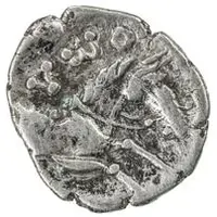 1 Hemiobol - Hyrcodes Bukhara Sogd, with Greek legend