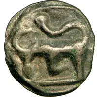 Potin with large head and without neck